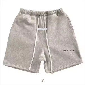 Short d'été en coton de luxe avec logo personnalisé disponible au prix de gros Méthode de sérigraphie - Product Image 1