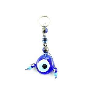 Llavero con Mosquetón DAFNI BIG PAZAR con Cuentas de Ojo Turco - Diseño 3D de Aleación Metálica de Moda con Puntas Esmaltadas Únicas e Impresión en Relieve - Product Image 2
