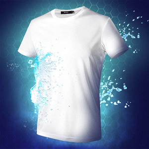 T-shirt à manches courtes unisexe en polyester 100% DryFit imprimé sur mesure de haute qualité à séchage rapide pour hommes et femmes Gym Sport Entraînement - Product Image 4
