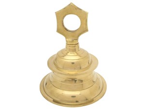 Pooja Ghanta de latón hecho a mano Shubham para usos de oración Mandir - Product Image 1