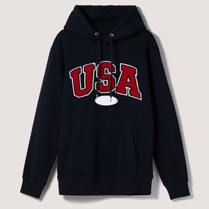 Hot Sale Men Oversize Chenille Patches Embroidered <b>Hoodies</b> Custom Logo Breathable <b>Hoodies</b> Chenille Patches Men <b>Hoodies</b> - Product Image 6