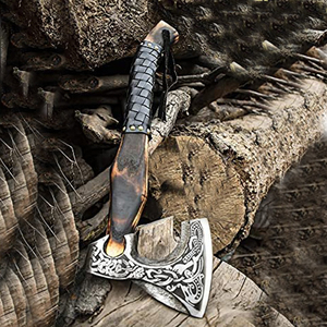 ขวานเหล็กดามัสกัสแบบมืออาชีพขวานเหล็กดามัสกัสด้ามจับตามสั่งอุปกรณ์กลางแจ้งขวานเหล็กดามัสกัสคุณภาพระดับพรีเมียม - Product Image 4