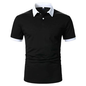 Polos de Golf informales para hombre de algodón 100% de la mejor calidad, Camiseta con cuello Simple y logotipo personalizado, tela de punto con logotipo sólido Atlético estampado - Product Image 1