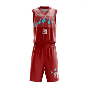 Fashionable Unisex Sublimation Basket Ball Uniform Set 100% Polyester Sleeveless Jersey with Custom Logo New Design Sportswear - Product Image 2