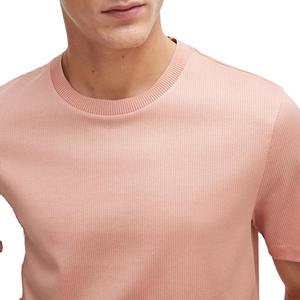 เสื้อยืดแขนสั้นคอกลมผ้าฝ้าย100% ทนทานสำหรับผู้ชายเสื้อยืดธรรมดาสำหรับผู้ชายผ้าวาฟเฟิลพิมพ์ลายได้ตามต้องการ - Product Image 3