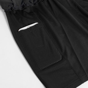 กางเกงออกกำลังกายขาสั้นของผู้ชายทันสมัยแบบ2-in-1แห้งเร็วกางเกงขาสั้นออกกำลังกายแบบผูกเชือกผ้าระบายอากาศได้ดี2025 - Product Image 3