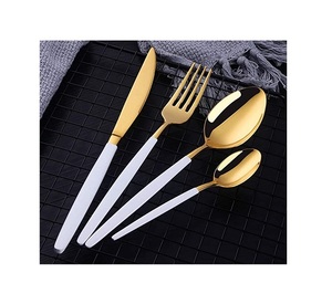 Utensilios de cocina Cubiertos Juego de cubiertos Vajilla Plata Acero inoxidable Regalo creativo Plata Personalizar Cubiertos de metal plateado - Product Image 4