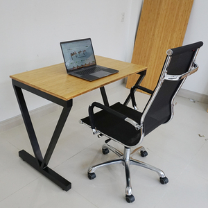 VBamboo BFVB001 <b>Desk</b> 100x60cm Laptop Gaming Table with Assembled Iron Legs <b>Folding</b> Feature for Home Office Use - Product Image 5