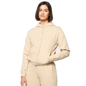 Survêtement d'entraînement deux pièces respirant de haute qualité pour femmes personnalisé pour l'hiver Fitness Jogging couleur unie Logo tenue vierge - Product Image 4