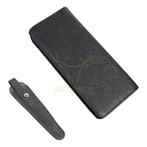 Estuche de tijeras LAKE of FIRE con cremallera y cubierta de cuero, bolsa de almacenamiento de herramientas de peluquería con almacenamiento de peine para peluqueros estilistas - Product Image 2