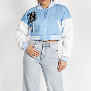 Women's Fashion Streetwear Custom <b>Vintage</b> <b>Jacket</b> College Bomber Baseball Varsity Letterman <b>Jacket</b> For Women - Product Image 3