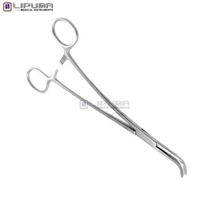 Abrazadera de conducto de agallas gris de 22,0 cm de alta calidad S 1x2 dientes abrazadera quirúrgica Manual duradera agarre seguro para instrumentos médicos MEOL - Product Image 3