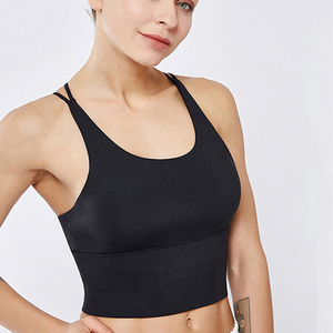 Sujetador de Yoga de compresión para mujer con logotipo personalizado de alto impacto, Sujetador deportivo transpirable sin costuras para mujer - Product Image 6