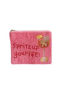 MAMA CITA haute qualité élégant travail manuel finition fille perlée Orange multicolore broderie porte-monnaie élégant Design Unique - Product Image 5