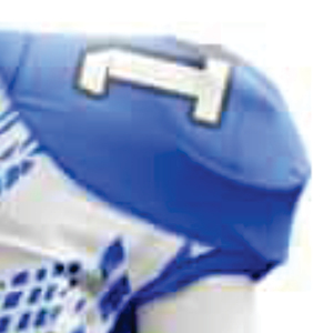 Ensemble de pantalons en jersey d'équipe personnalisés pour hommes, bleu royal, uniforme de football américain, court, respirant et durable, en sergé, nom du joueur. - Product Image 6