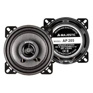 Altavoces para Auto Majestic AP 205 de 100W, Par de Altavoces de 2 Vías de 10 cm con Amplificadores de Polipropileno Negro - Product Image 1