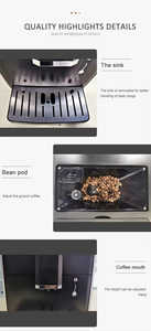 Nueva Cafetera Espresso Italiana de Alta Calidad, 1350W, Totalmente Automática, con Control de Temperatura Programable, para Uso Doméstico, Moderna - Product Image 2