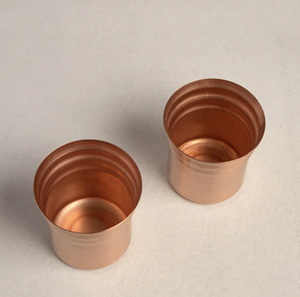 Vaso de Cobre Puro Premium, Ecológico, Reutilizable, Portátil, Diseño Contemporáneo para Todas las Estaciones, Uso en Hogar, Oficina, Restaurante, Hotel - Product Image 5