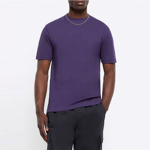 Top Shirt Hombres 100% Algodón Regular Fit Camiseta Cuello alto Serigrafía Impreso Unisex Transpirable Ecológico Manga corta - Product Image 4