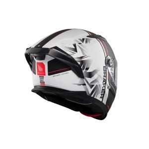 MT Helmets Braker SV Charm A1 Open Face Motocross Helmet Black White Matt Visor <b>Mirrored</b> Design <b>XL</b> Size Unisex Sport-Touring 4 - Product Image 6