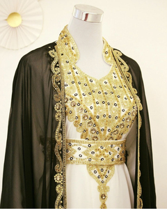 Kaftan islámico marroquí moderno para mujer Vestido de playa largo hasta el suelo con suministro ODM de manga larga transpirable - Product Image 1