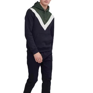 Sudaderas con capucha de diseño elegante 2025 para hombre, sudaderas con capucha de bolsillo transpirables de gran tamaño con logotipo personalizado para hombre, ropa informal básica de mezcla de algodón - Product Image 1