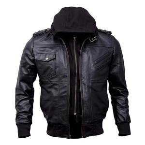 Chaqueta de Cuero para Hombre, Diseño Moderno, Cómoda, de Alta Calidad, Transpirable, Personalizable, con Mangas Completas, Gran Venta 2025 - Product Image 1