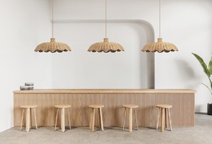 โคมไฟระย้าสไตล์หวายทอหรูหราสําหรับห้องรับประทานอาหารร้านอาหารโคมไฟสไตล์วินเทจย้อนยุคห้องนอนผลิตในเวียดนาม - Product Image 5