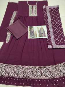Robe longue de créateur indien, broderie Georgette Anarkali, Salwar Kameez pour fête de mariage, vente en gros de robe Salwar, nouvelle collection - Product Image 6