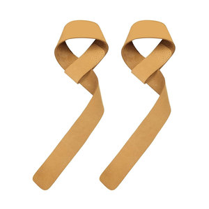 Sangles de musculation en cuir de haute qualité, confortables et résistantes, pour la musculation. - Product Image 1