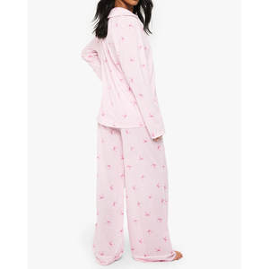 Vêtements de nuit personnalisés de haute qualité pour femmes pyjama en coton ensemble de 2 pièces ensembles de vêtements de nuit costumes de nuit vêtements de salon vêtements de nuit pour femmes - Product Image 6