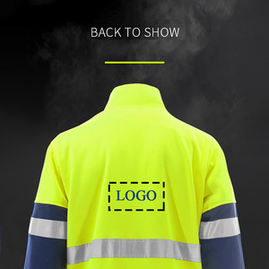 Veste de pluie personnalisée haute visibilité imperméable et réfléchissant Vêtements de travail de construction durables Hivis Imperméable pour hommes - Product Image 4