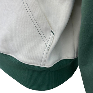 Sweat à capuche patchwork décontracté pour hommes, sweat-shirt à capuche en coton épais imprimé, sweat à capuche à fermeture éclair personnalisé de couleur contrastée - Product Image 6