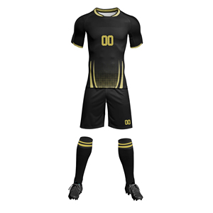 Ensemble d'uniformes de football personnalisés de haute qualité pour adultes, respirant, antibactérien, séchage rapide, léger, écologique, 100% - Product Image 5