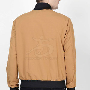 2025 vêtements de sport personnalisables pour hommes veste d'hiver col montant avant Logo décontracté sport Bomber veste à la mode - Product Image 3