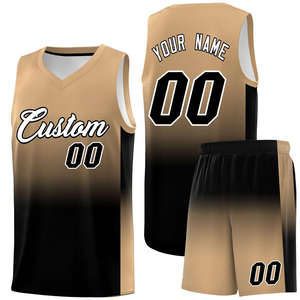 Ensemble de maillot et short de basket-ball à dégradé personnalisé, vêtements d'équipe sublimés, respirant, séchage rapide, uniforme en maille, OEM, vente en gros - Product Image 1