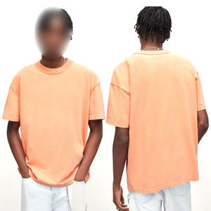 เสื้อยืดผู้ชายไซส์ใหญ่พิเศษระบายอากาศได้ดีสีพื้นต่างๆ240กรัม - Product Image 5