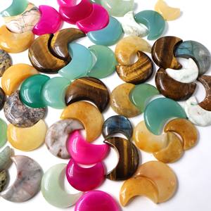 Lote de Piedras Preciosas Sueltas de Cabujón de Luna Natural, Cabujones Hechos a Mano, Forma Mixta Disponible, Cabujón de Luna Suelto para Joyería, Piedra Lunar - Product Image 3