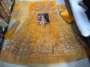 ชุดเดรสผ้าไหม banglory ยาวของผู้หญิงแฟชั่นอินเทรนด์อินเดียพร้อมชุด anarkali kurti แต่งด้วยชุดปาร์ตี้งานแต่งงาน dupatta - Product Image 6