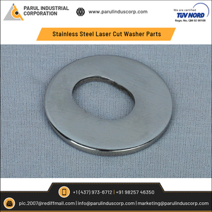 Pièces de rondelle découpées au laser 303/304 en acier inoxydable poli du fabricant indien pour pièces de haute finition de fabrication de tôle - Product Image 2