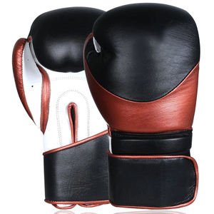 Guantes de Boxeo Profesionales Unisex de Cuero, Elásticos, para Exteriores, de Primera Calidad, 100% Cuero Genuino, para Entrenamiento de Boxeo - Product Image 1