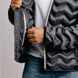 2025-26 Venta caliente invierno cálido a prueba de viento con capucha abrigo brillante chaqueta acolchada al aire libre grueso abajo chaqueta acolchada para hombres OEM - Product Image 3