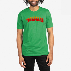 Venta al por mayor de alta calidad 100% algodón 250 GSM camisa para los hombres de calidad superior de ajuste suelto personalizado impreso logotipos camisetas para hombre - Product Image 1