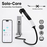 Câble de recharge portable pour VE 7kW 32A Type 2, chargeur de véhicule électrique Niveau 2 avec contrôle intelligent par application et courant réglable