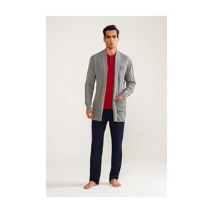 Robe de chambre grise pour homme - Product Image 1