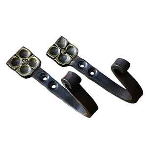 Crochet en fer tendance avec finition en poudre noire pour l'organisation de la chambre à coucher, pour l'organisation de la cuisine, pour suspendre les vêtements - Product Image 6