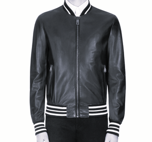 2024 fabricante de alta calidad chaqueta de bombardero de invierno bordado piloto de impresión digital bombardero de cuero personalizado chaqueta con forro ODM - Product Image 1