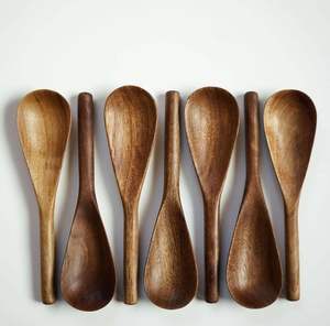 Hot <b>Sale</b> High-End Custom Logo Wooden Serving Spoons <b>Mini</b> Tea & Coffee Spoon <b>for</b> Wedding Honey Measures Perfectly! - Product Image 6