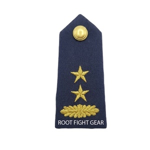 Épaulettes noires de qualité supérieure, broderie dorée, insigne d'épaule d'uniforme albanais, personnalisé - Product Image 1