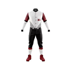 Tenues de baseball personnalisées OEM, couleur par sublimation, nom d'équipe personnalisé, meilleure qualité, transfert thermique professionnel - Product Image 6